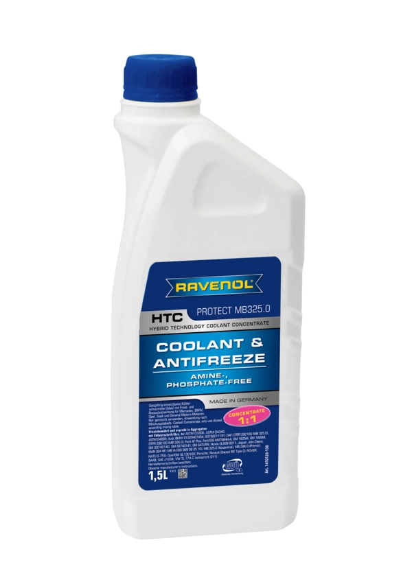 RAVENOL HTC Hybrid Technology Coolant Concentrate (Hibrit Teknoloji Antifriz Konsantresi) 1.5 Litre