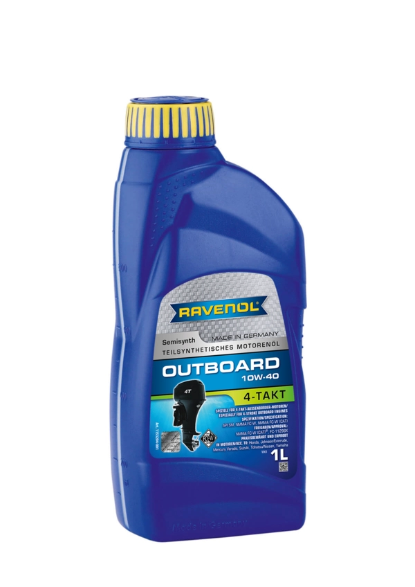 RAVENOL Outboardoel 4T SAE 10W-40 Yarı Sentetik Dıştan Takma Deniz Motoru Yağı 1 Litre