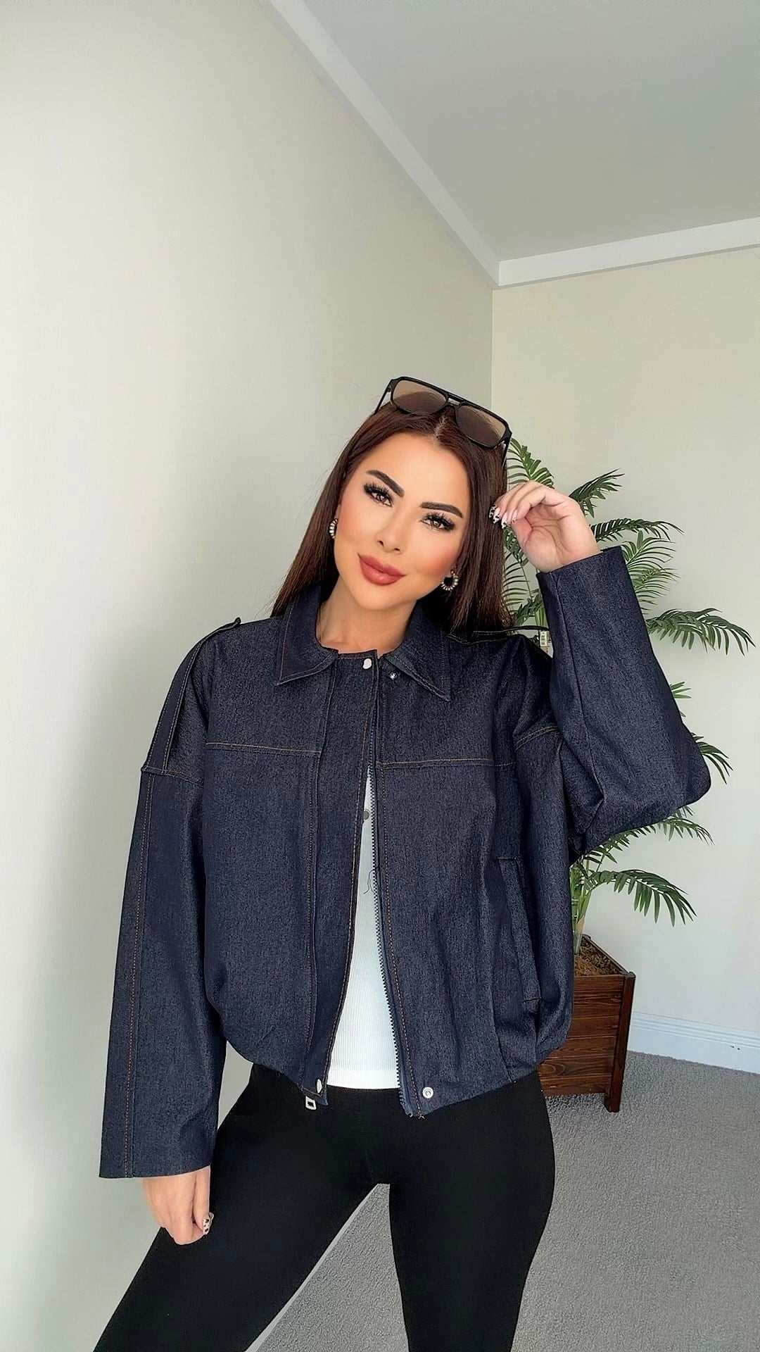 Anya Kadın Bomber Denim Ceket