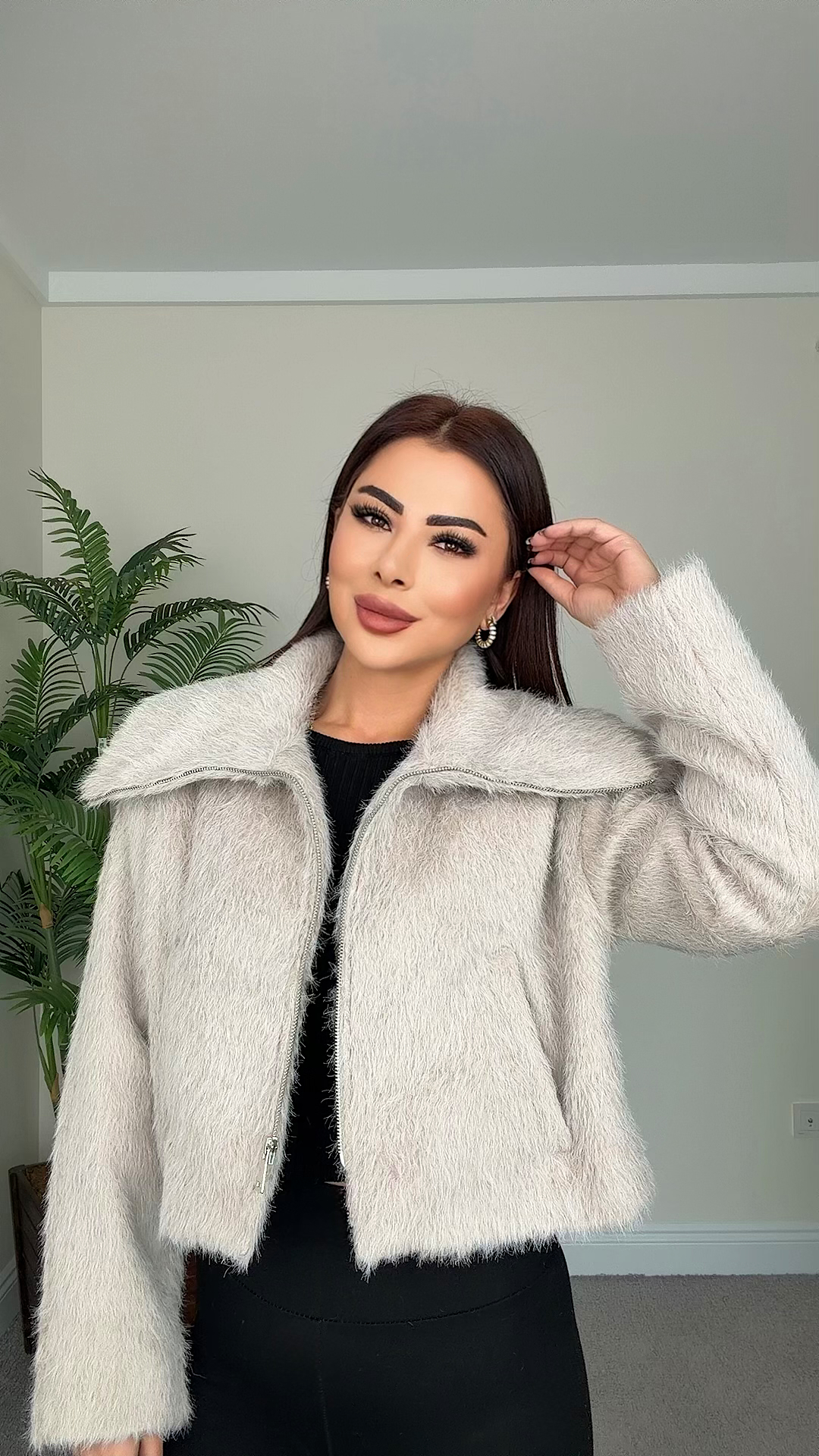 Calimbo Kadın Premium Bej Ceket 