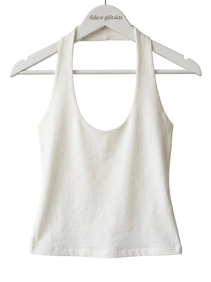 Dimsi Halter Yaka Kadın Top Bluz