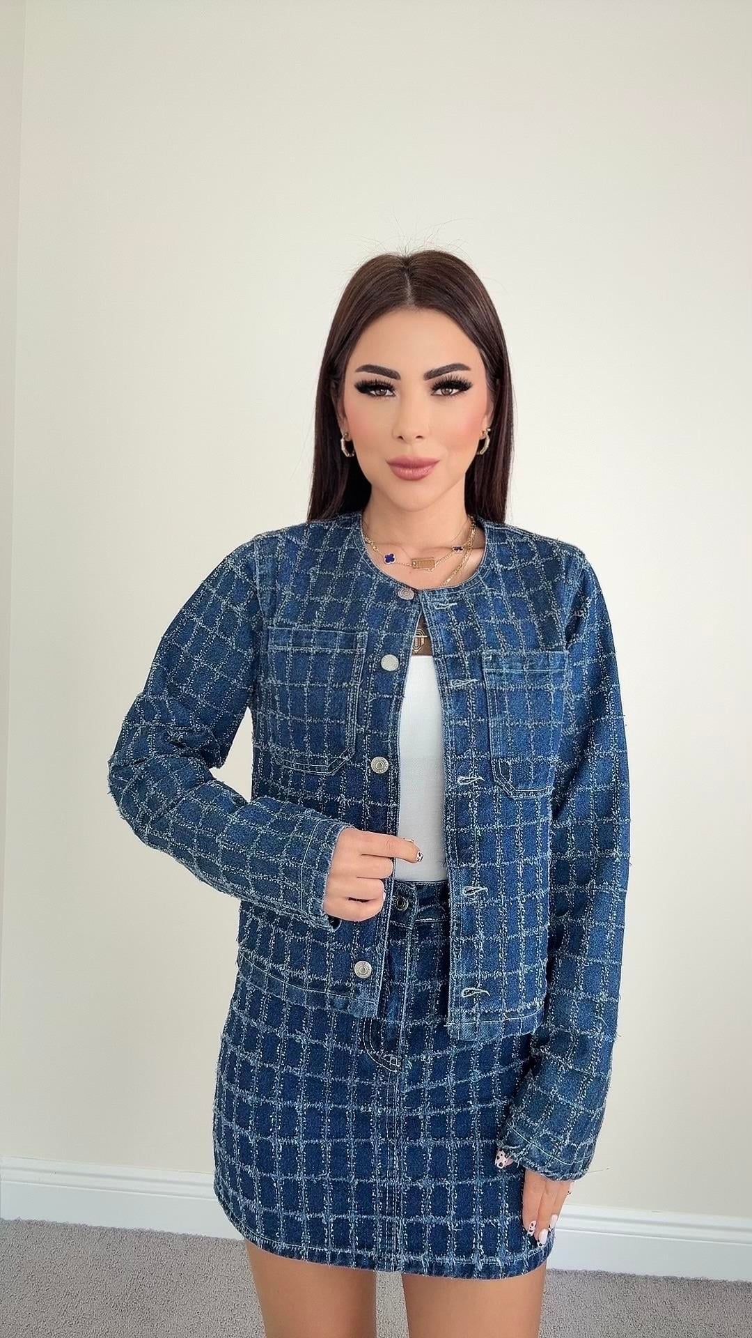 Lantana Kadın Premıum Mavi Ceket