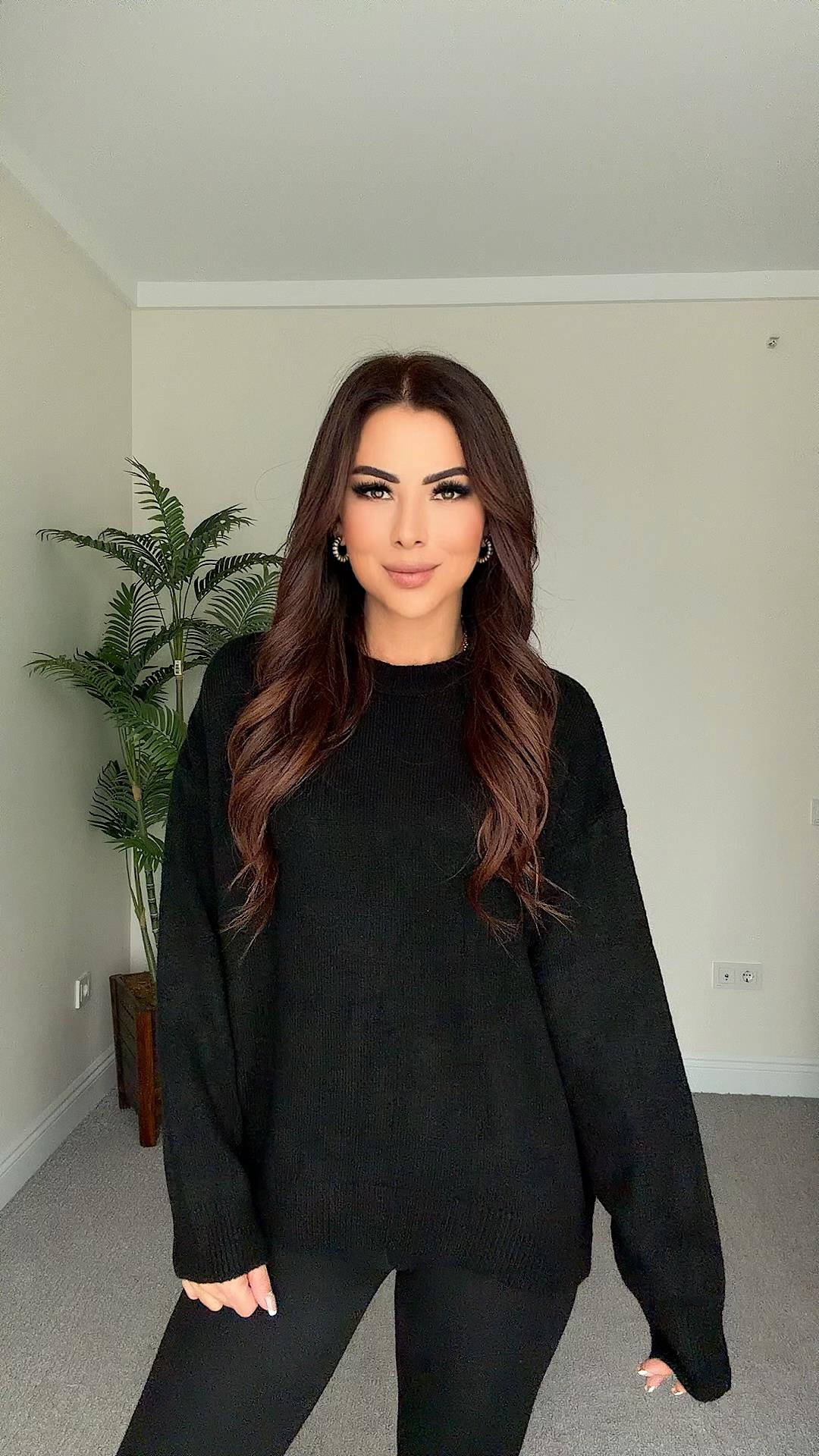Lush Kadın Basic Yumoş Siyah Triko