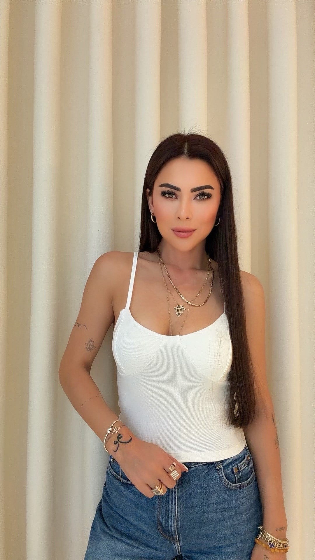 Redi Kadın Askılı Fitilli Beyaz Atlet