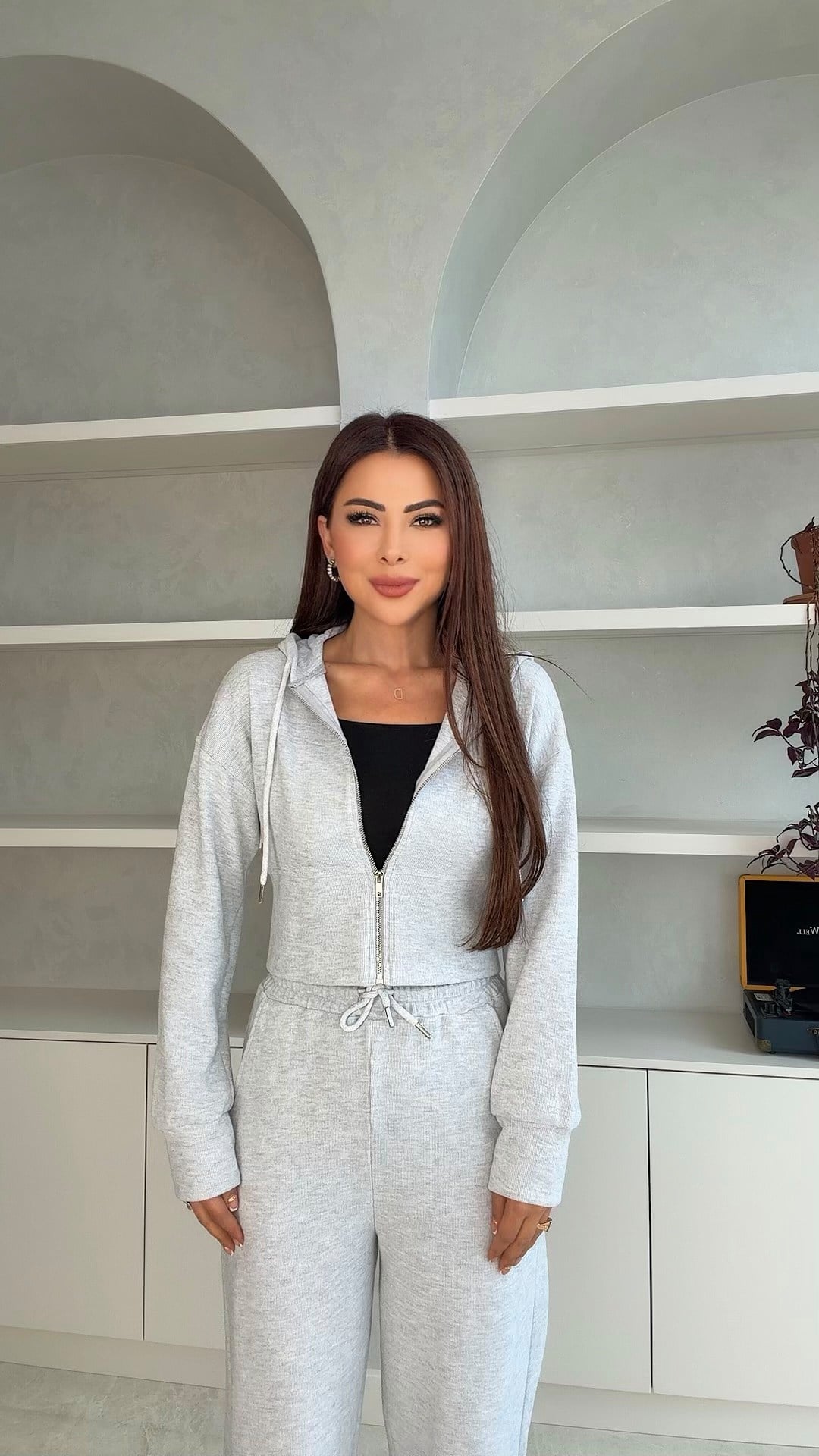 Sanq Selanik Kapüşon Detaylı Kadın Takım