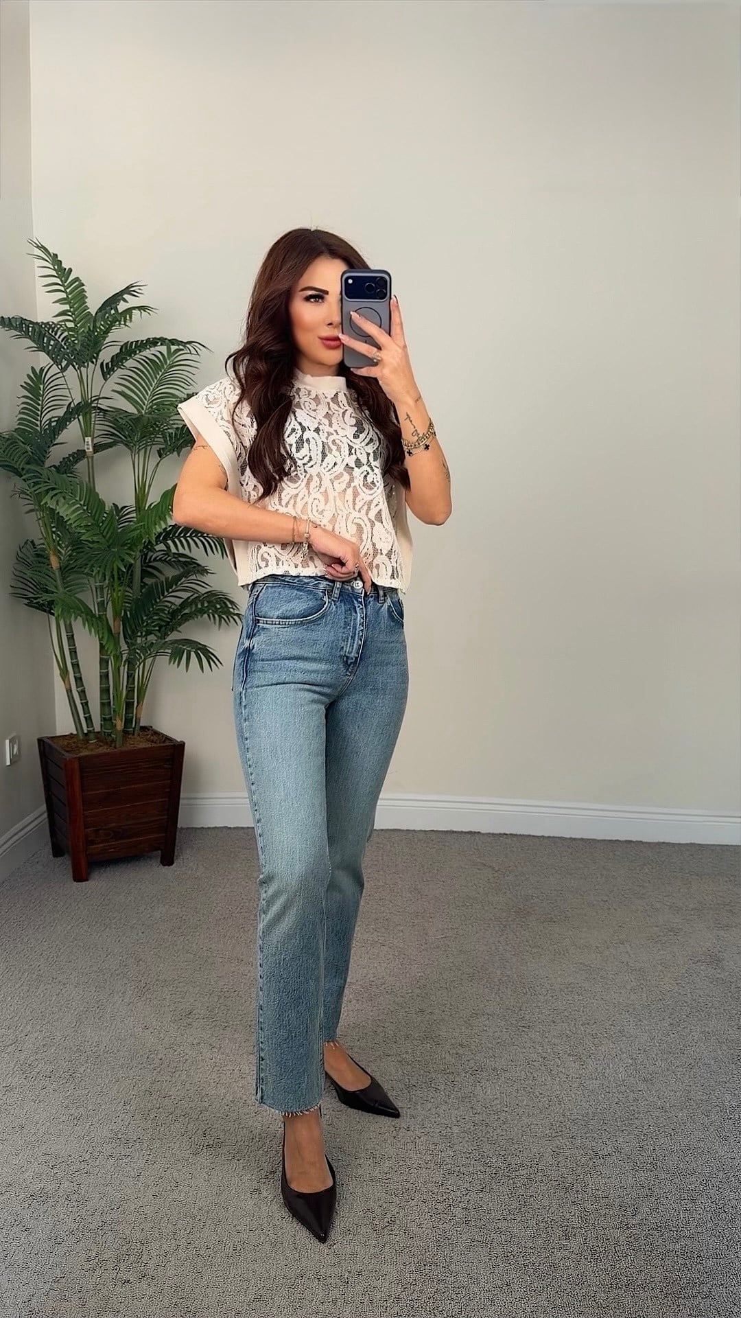 Santi Kadın Yüksek Bel Jean