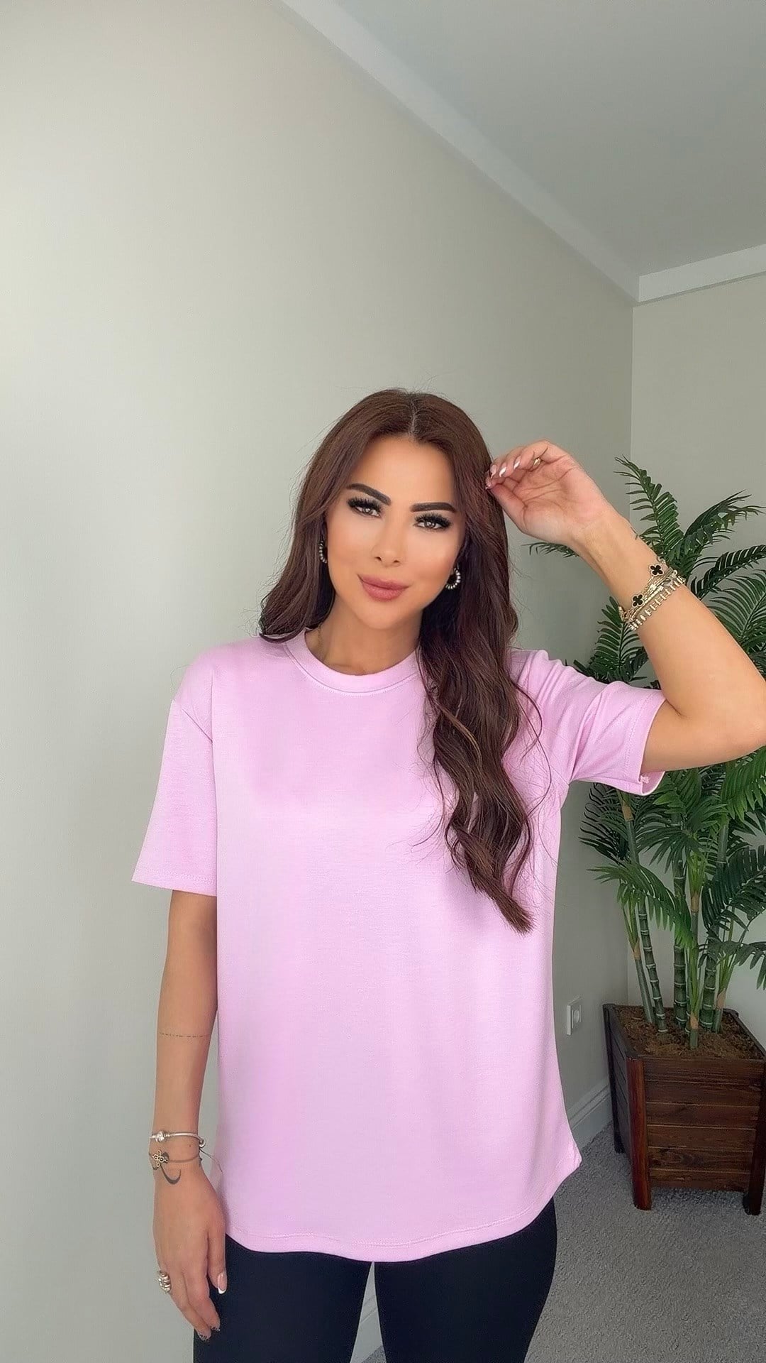 Bantra Kadın Pembe Basic T-shirt