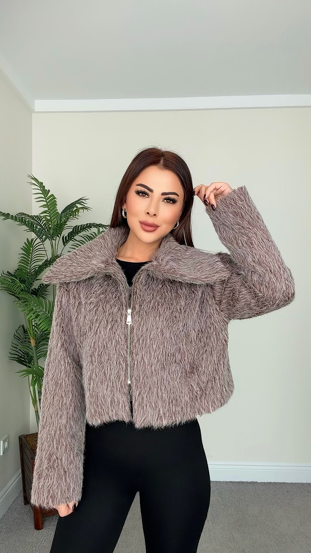 Calimbo Kadın Premium Kahverengi Ceket 