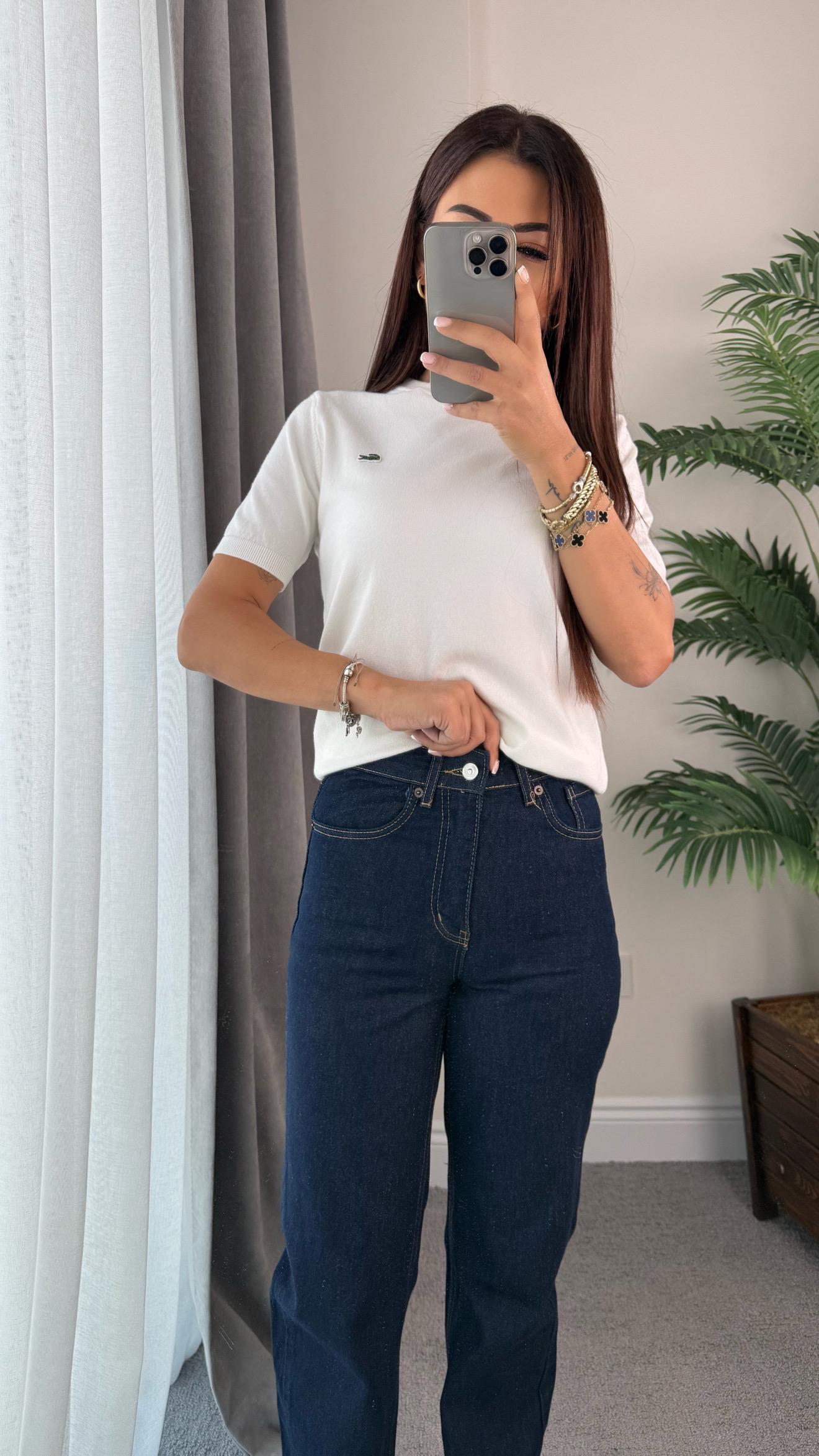 Cupsi Kadın Straight Mavi Yüksek Bel Jean