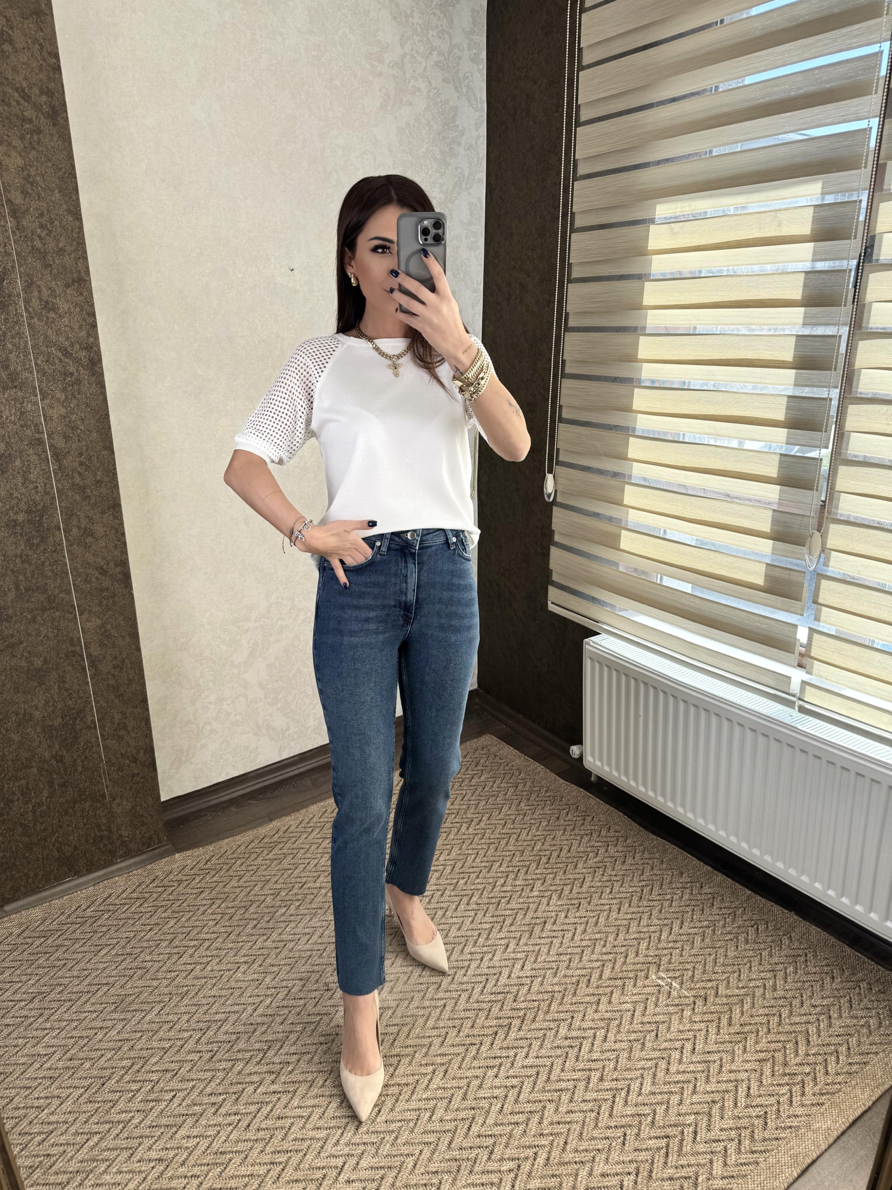 Edwin Kadın Yüksek Bel Full Likralı Jean