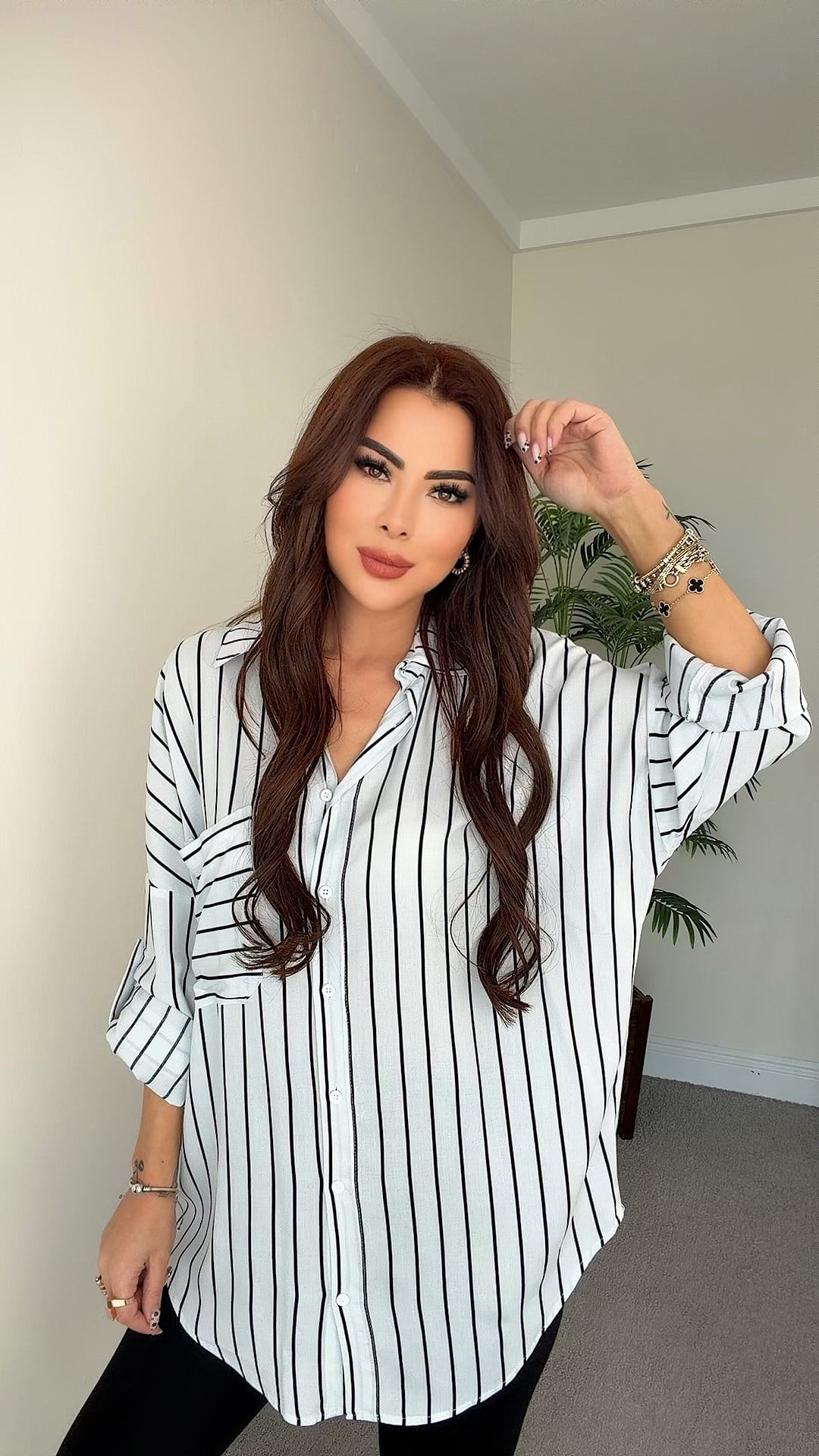 Kenyon Kadın Oversize Beyaz Gömlek