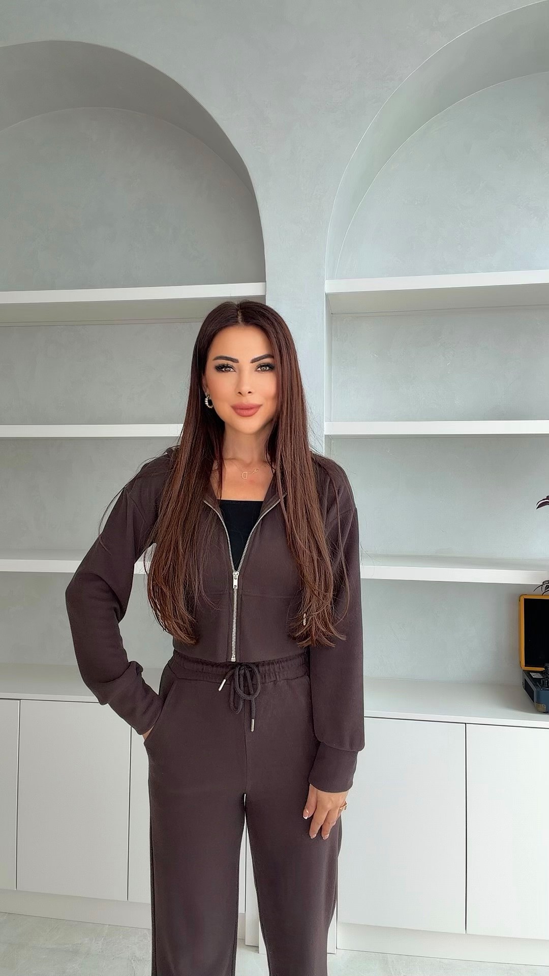 Sanq Selanik Kapüşon Detaylı Kadın Takım