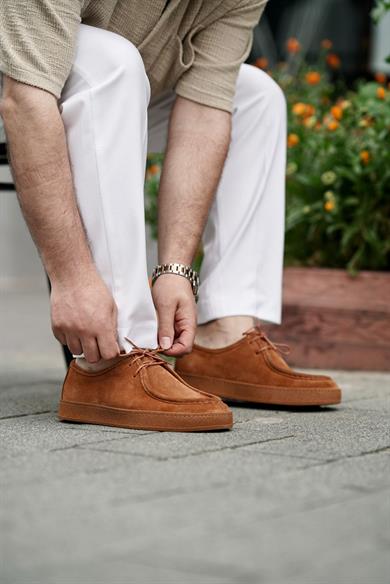 Alvin X Taba Süet Erkek Deri Ayakkabı