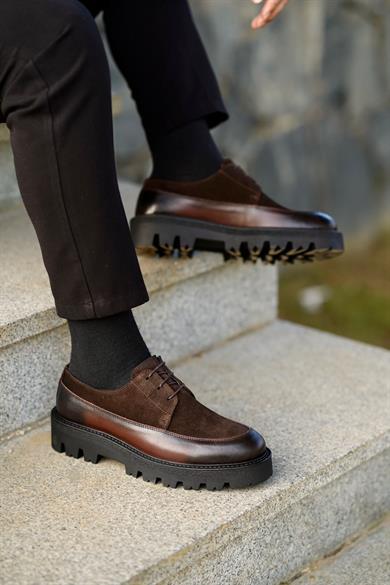 Anton Kahverengi Erkek Deri Ayakkabı