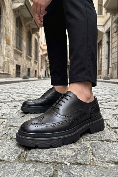 Arturo Siyah Erkek Deri Ayakkabı