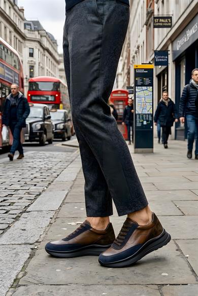 Border Laci-Kahve Spiro Erkek Deri Ayakkabı