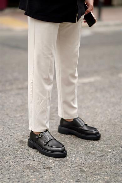 Brady Siyah Erkek Deri Ayakkabı