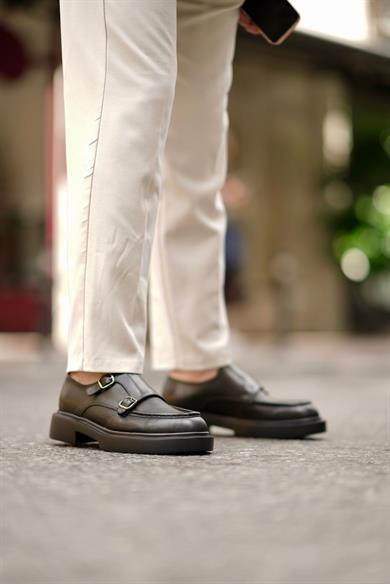 Brady Siyah Erkek Deri Ayakkabı