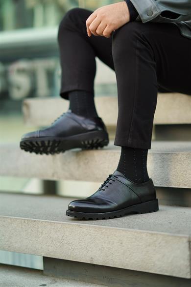 Dayton Siyah Erkek Deri Ayakkabı