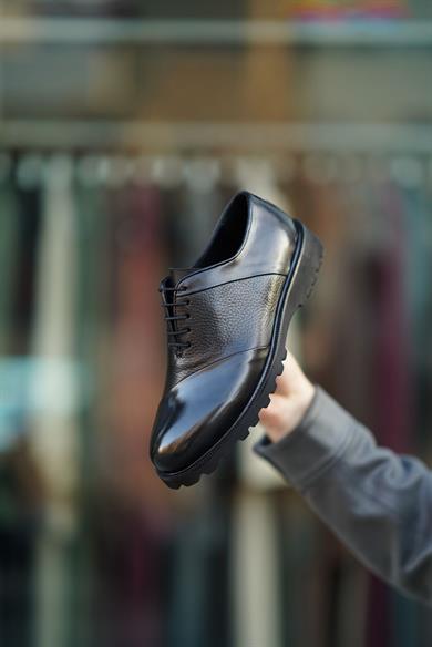 Dayton Siyah Erkek Deri Ayakkabı