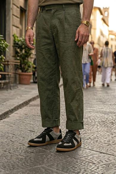 Diogo Siyah-Gri Erkek Deri Ayakkabı