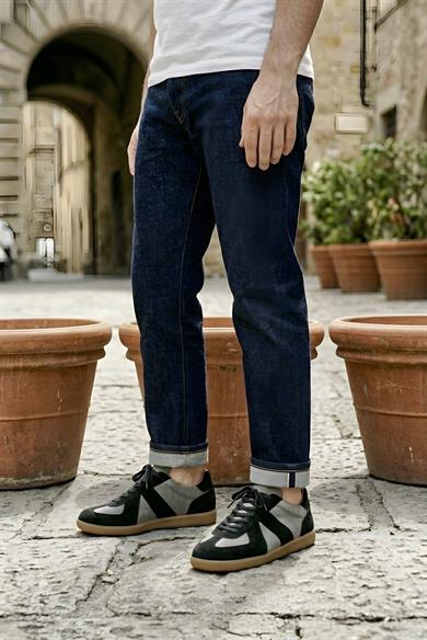 Diogo Siyah-Gri Erkek Deri Ayakkabı