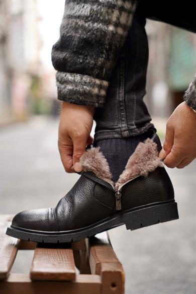 Dolce Siyah Erkek Deri Ayakkabı