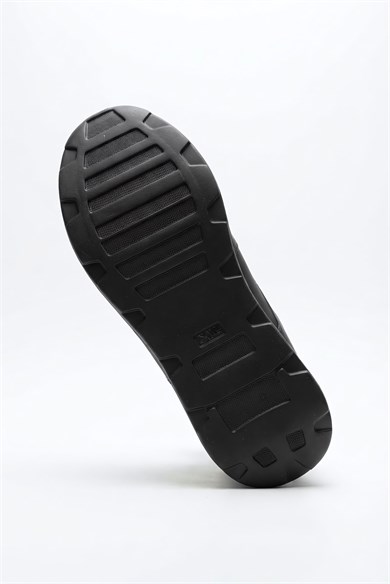 Drift Hakiki Antik ve Süet Deri Siyah Erkek Sneaker