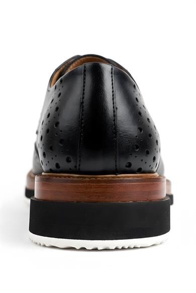 Enzo Siyah Erkek Deri Ayakkabı