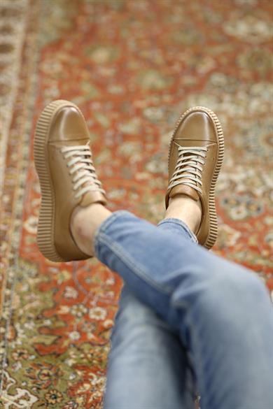 Esteban Bej Erkek Deri Ayakkabı