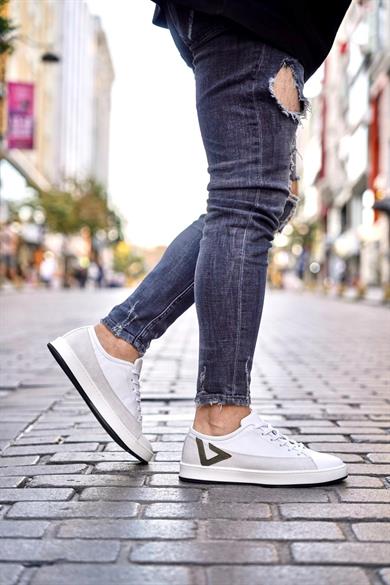 Federic Beyaz Erkek Deri Ayakkabı