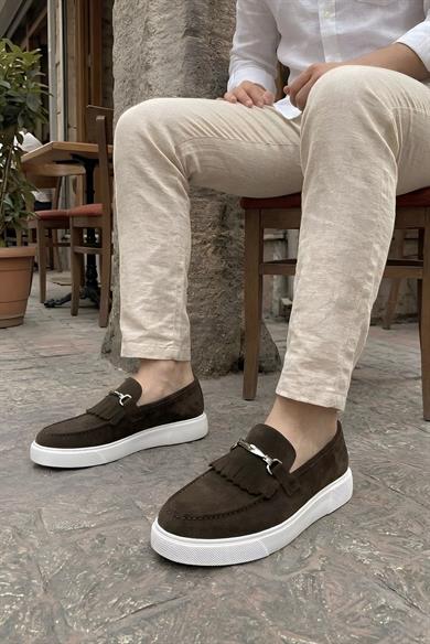 Fİbula Kahverengi Süet Erkek Deri Ayakkabı