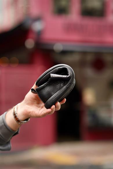 Flex Ful Siyah Erkek Deri Ayakkabı