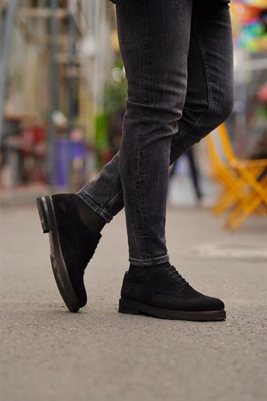 Gavin Siyah Süet Erkek Deri Ayakkabı