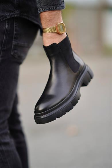 Gerardo Siyah Erkek Deri Ayakkabı