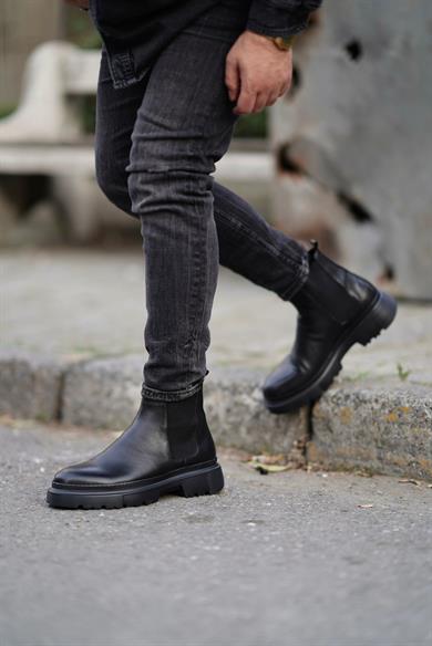 Gerardo Siyah Erkek Deri Ayakkabı