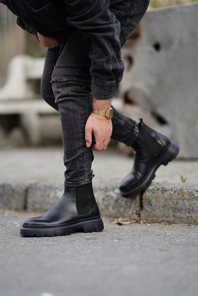 Gerardo Siyah Erkek Deri Ayakkabı