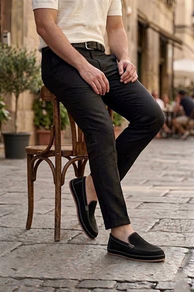 Gustavo Siyah Süet Erkek Deri Ayakkabı