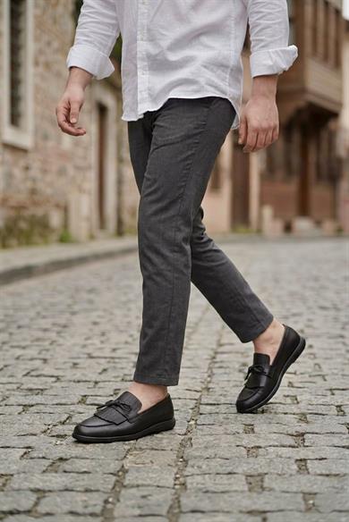 Hardy Black Men Leather Shoes