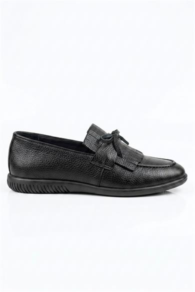 Hardy Black Men Leather Shoes