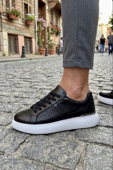 Hook Siyah Erkek Deri Ayakkabı
