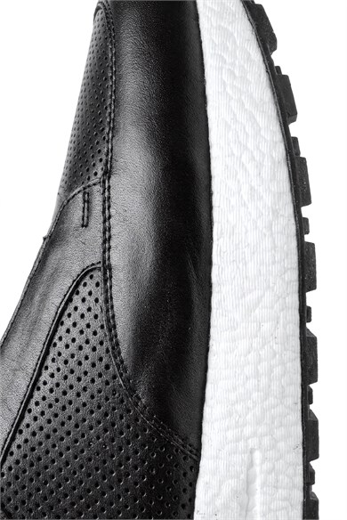 Hunter Hakiki Deri Siyah Erkek Sneaker
