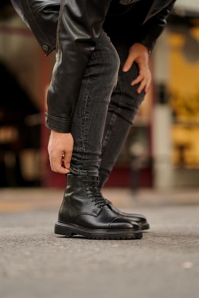 Java Siyah Erkek Deri Ayakkabı