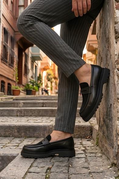 Lagos Siyah Erkek Deri Ayakkabı