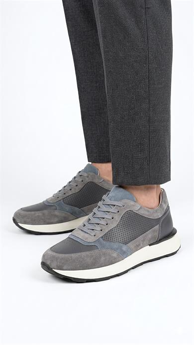 Leon Gri Erkek Deri Ayakkabı