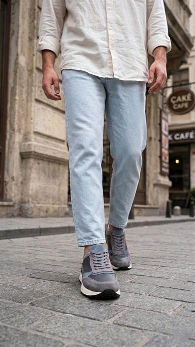 Leon Gri Erkek Deri Ayakkabı