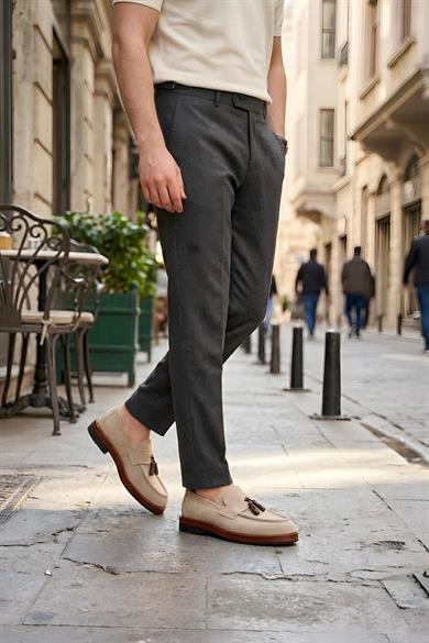 Lopes Bej Süet Erkek Deri Ayakkabı