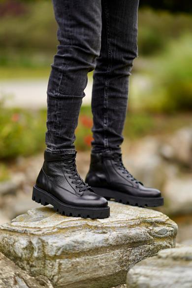 Lorenzo Siyah Erkek Deri Ayakkabı