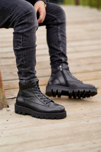 Lorenzo Siyah Erkek Deri Ayakkabı