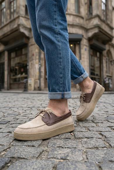 Luis Bej Süet Erkek Deri Ayakkabı